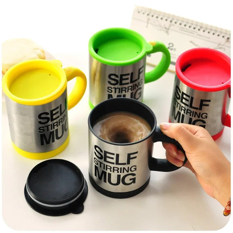 Self Stirring Mug Mixer Mini Electric Blender Portable Coffee Tea Cup  Stainless Steel Automatic Lazy Mixing Auto Stirring Mug