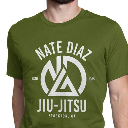 New Arrival Men T Shirts Nate Diaz MMA Nate Sport Stockton Brothers Fighter Boxing Tshirts Best Gift Camisas Hombre Clothing