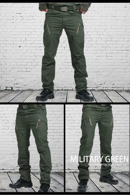 New Mens Tactical Pants Multiple Pocket Elasticity Military Urban Commuter Tacitcal Trousers Men Slim Fat Cargo Pant 5XL