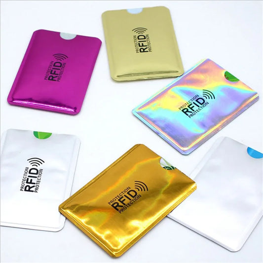 5Pcs Anti Theft for RFID Credit Card Protector Blocking Cardholder Sleeve Skin Case Covers Protection Bank Card Case NFC