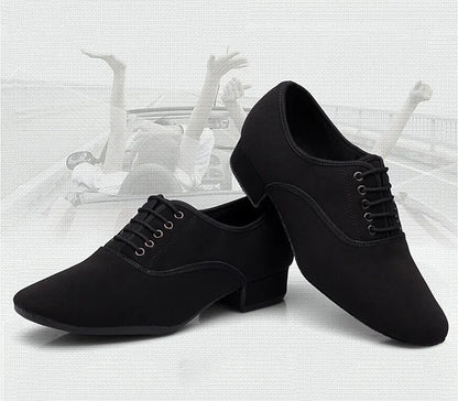 Men‘s Dance-Shoes Ballroom Latin Dance Shoes For Men Male Modern Jazz Tango Dancing Shoes Salsa Practise Shoe Black