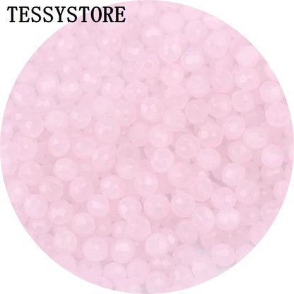 4mm/6mm Austria Faceted Crystal Beads High Quality Multicolor Loose Spacer Round Glass Beads For Jewelry Making Diy Accessories