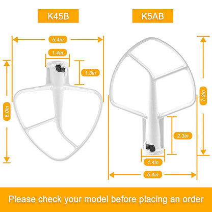 K5AB K5SS Kitchen Mixer Aid Coated Flat Beater, Replacement for KitchenAid Mixer W10807813,9707670 Accessories