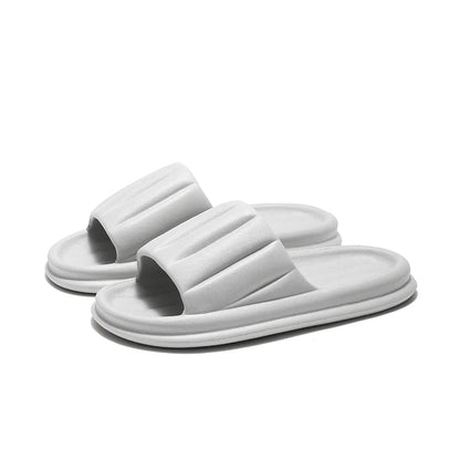 2024 New Summer Beach Shoes Slippers EVA Soft Bottom Cloud Slides Light Male Casual Bathroom Anti-Slip Sandal Flip-Flops