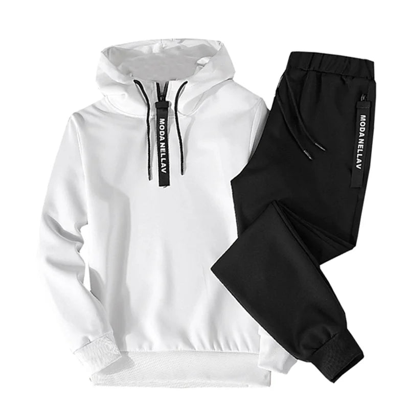 2023 Men's Sweatshirt Set Hoodies+Sweatpants Tracksuit Men 2 Piece Set Outfits Jogger Bottom Suit Male Pullover Hoodie Sets Men