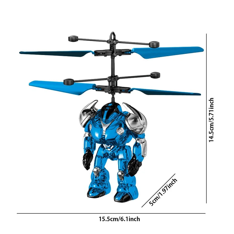 Mech Warrior Toy Energy-Saving Induction Robot Aircraft Mech warrior Induction Flying Remote Control Birthday Gift To Children