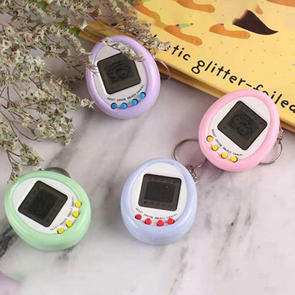 Macaron Mini Electronic Pet Machine Virtual Pet Tamagotchi Toy 168 Pets In One Virtual Cyber Digital Pet Toys Funny Play Toys