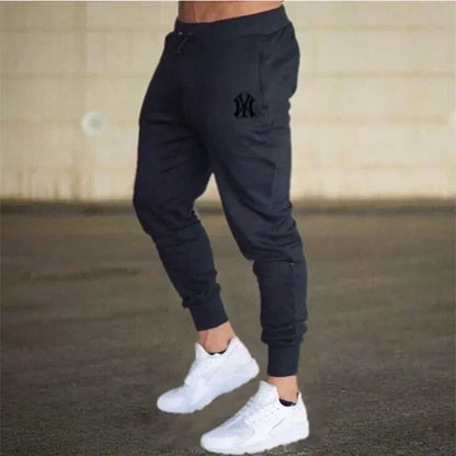 2024Spring and summer new men's casual pants sports jogging sportwear sports pants Harajuku street pants elastic thin pants