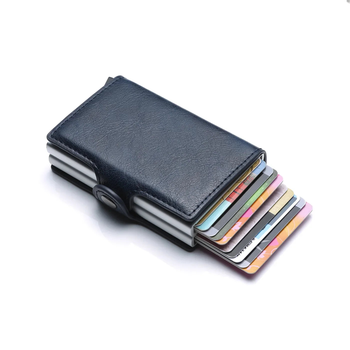 Rfid Men Card Wallets Carbon Fiber Slim Mini Wallet 14 Card Holders Small Money Bag Male Purses