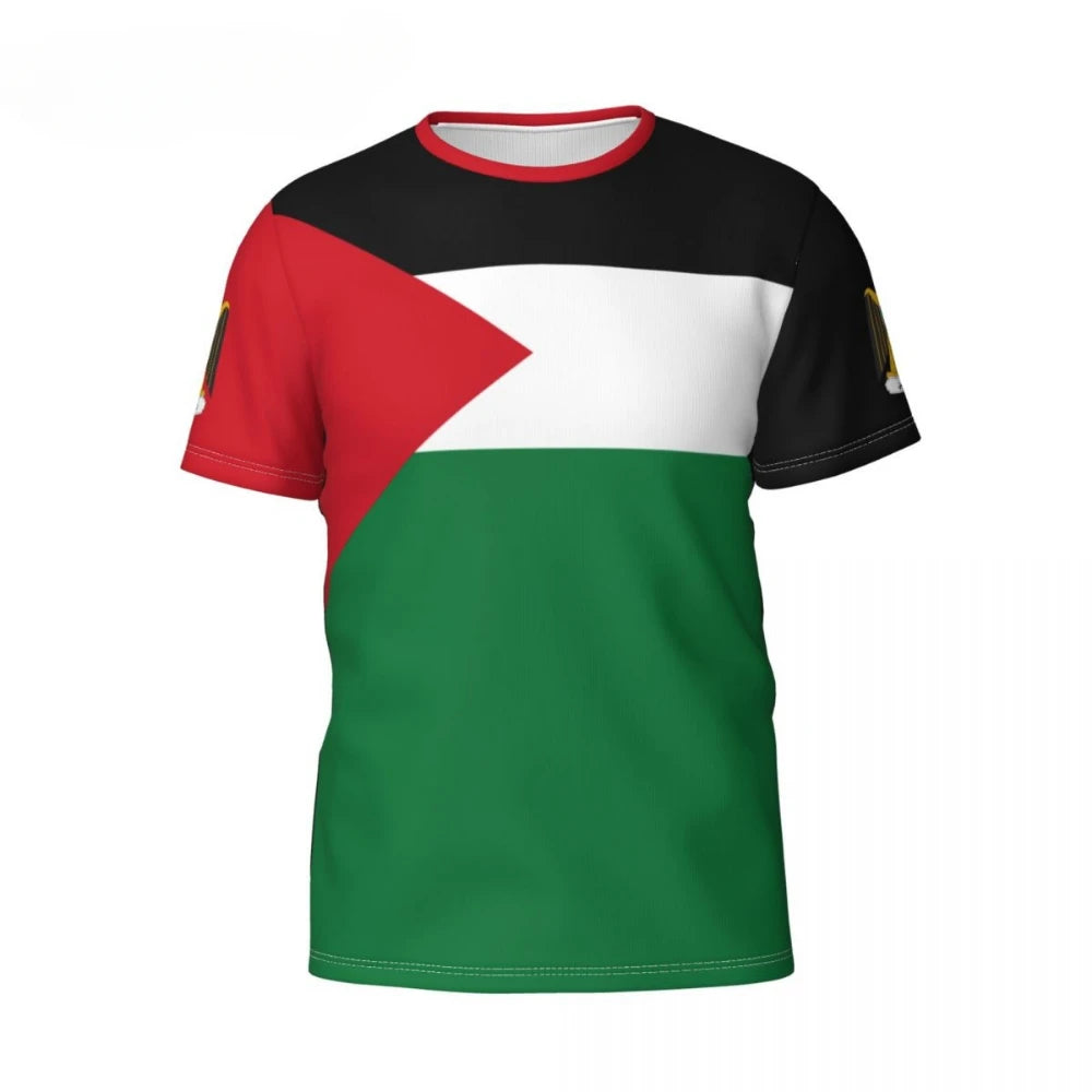 Custom Name Number Palestine Flag Emblem 3D T-shirts Clothes For Men Women Tees Jersey Soccer Football Fans Gift T Shirt