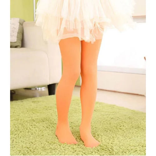 Children Girls Tights for Kids 1 to 15Y Classic Ballet Dance Pantyhose Baby Velvet Candy Color Spring Summer Student Stockings