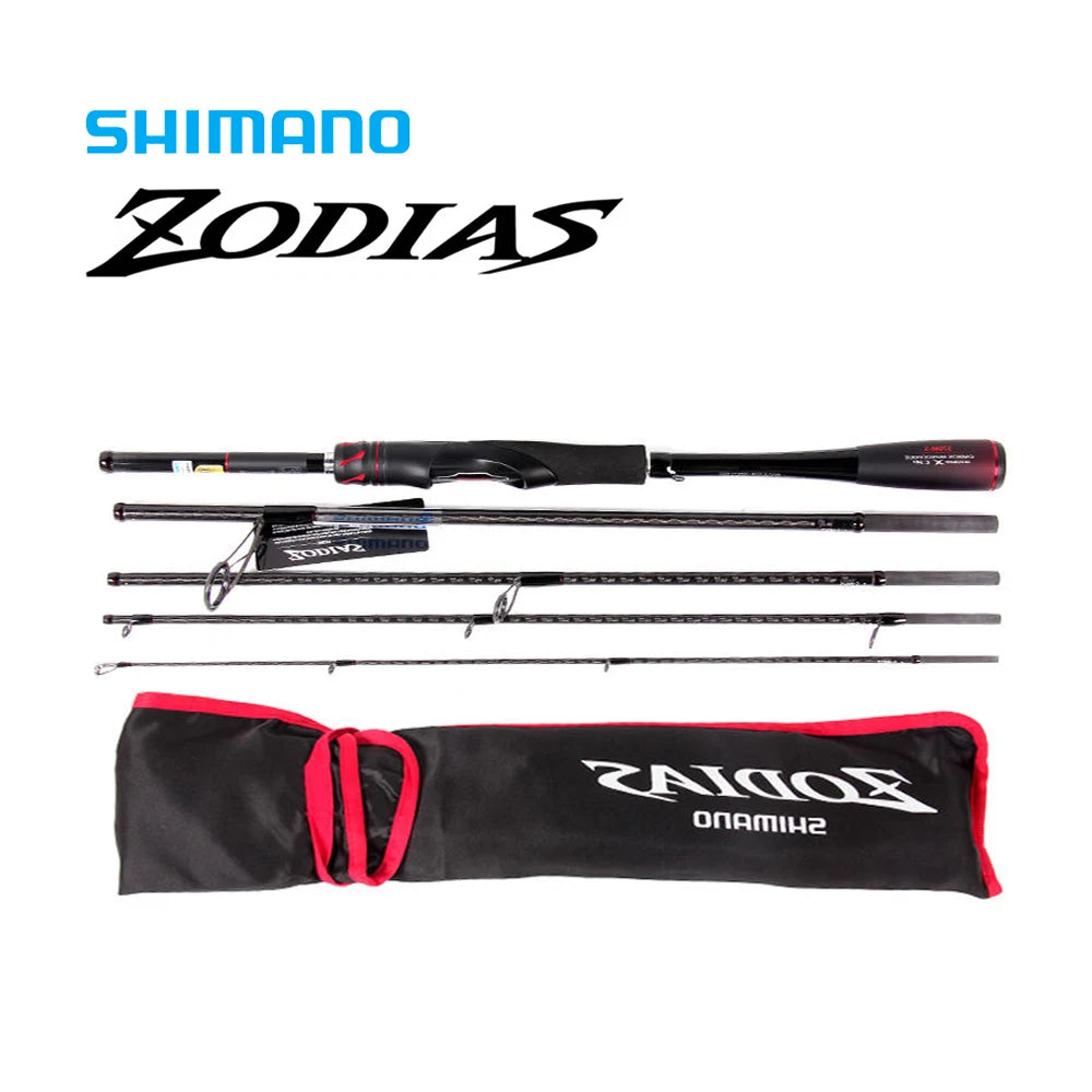 SHIMANO Original ZODIAS PACK TRAVEL Fishing Rod 4/5 SECTIONS L/ML/M/MH Action Carbon Fiber Bass Fishing Spinning Baitcasting Rod