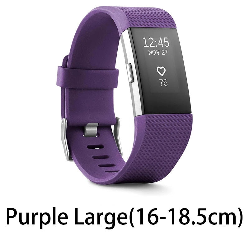 Fitbit Charge 2 smart wristband heart rate monitoring exercise pedometer fitness sleep call notification GPS IOS Android