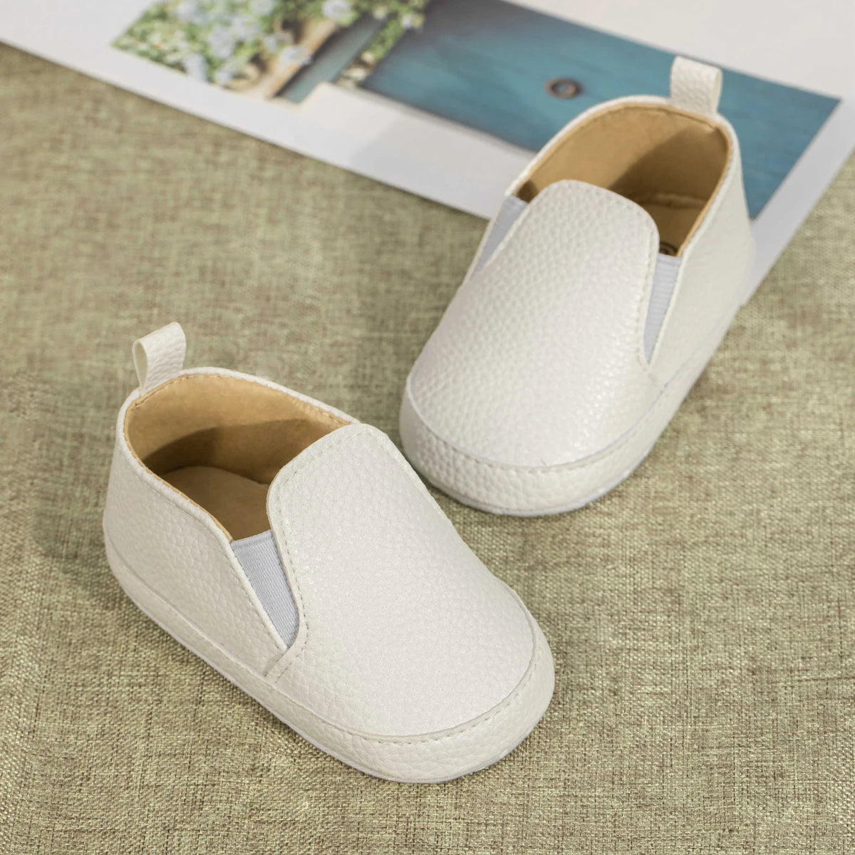 Meckior Classic Baby Boys Girls Loafers Untied Soft Bottom Casual Shoes Waterproof Anti Slip Lightweight Newborn Toddler Shoes