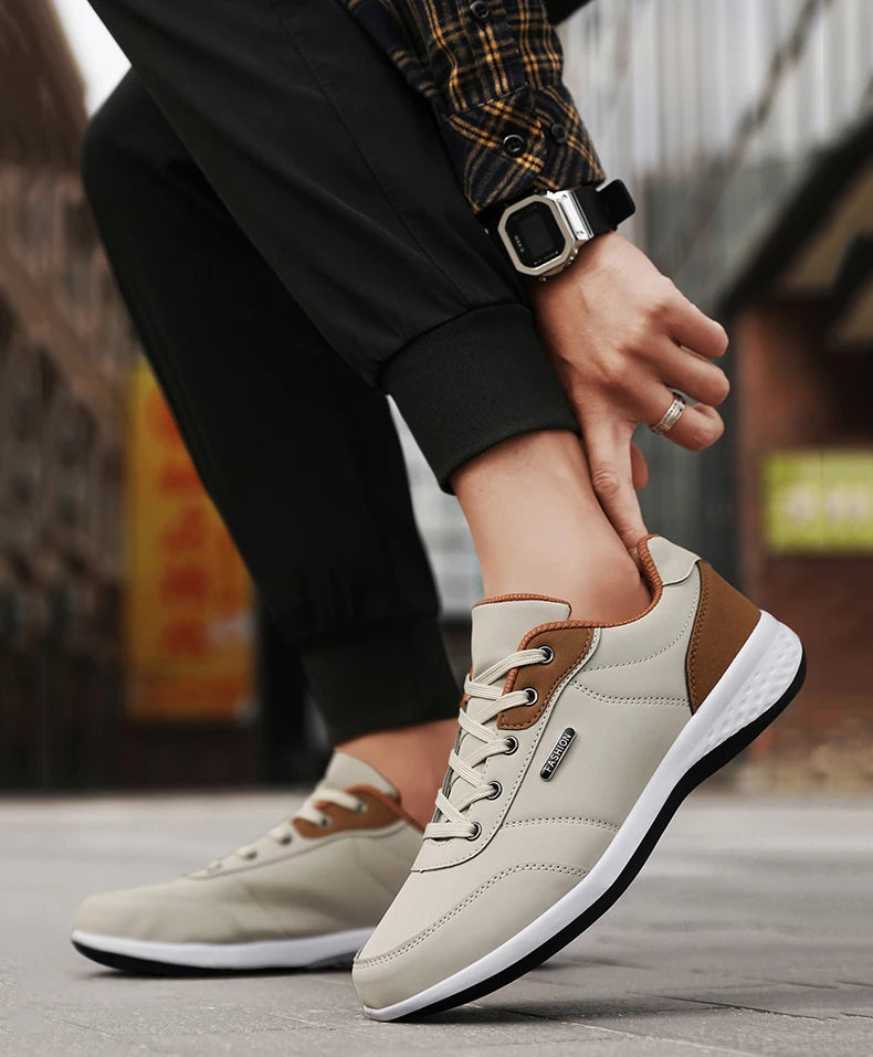 New Balan Men Leather Shoes Sneaker Trend Sport Shoes Breathable Men Sneakers Non-slip Footwear Holiday Shoes for Male