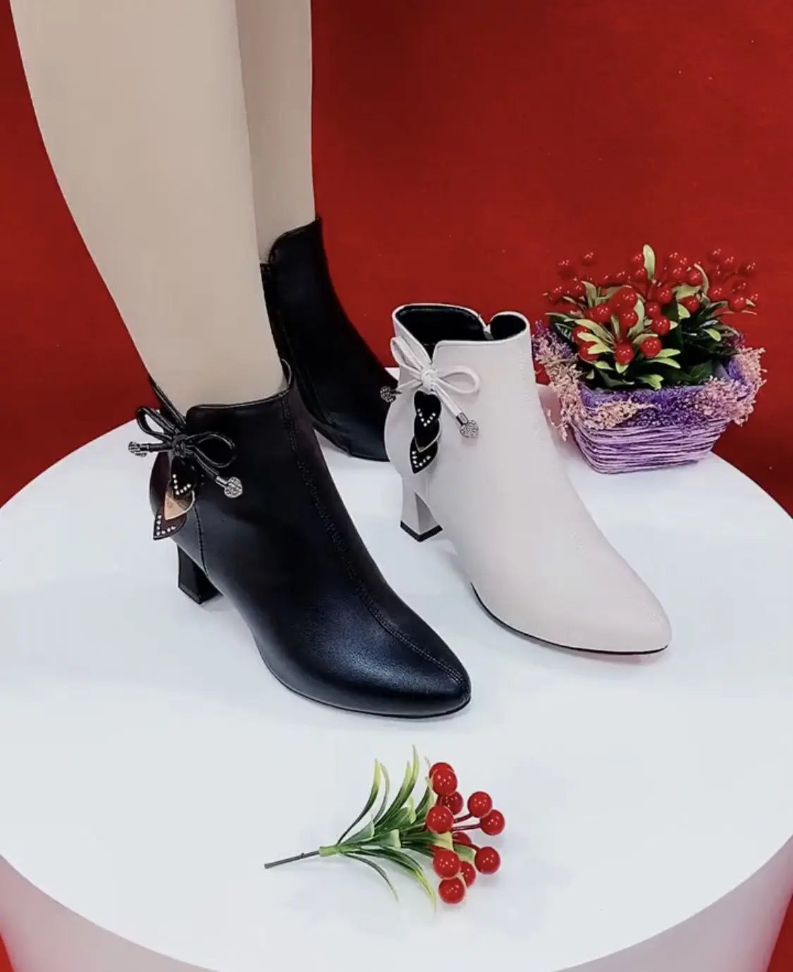 2023 high-heeled boots female spring and autumn single boots new women's shoes zip white waterproof Taiwan high-heeled shoes