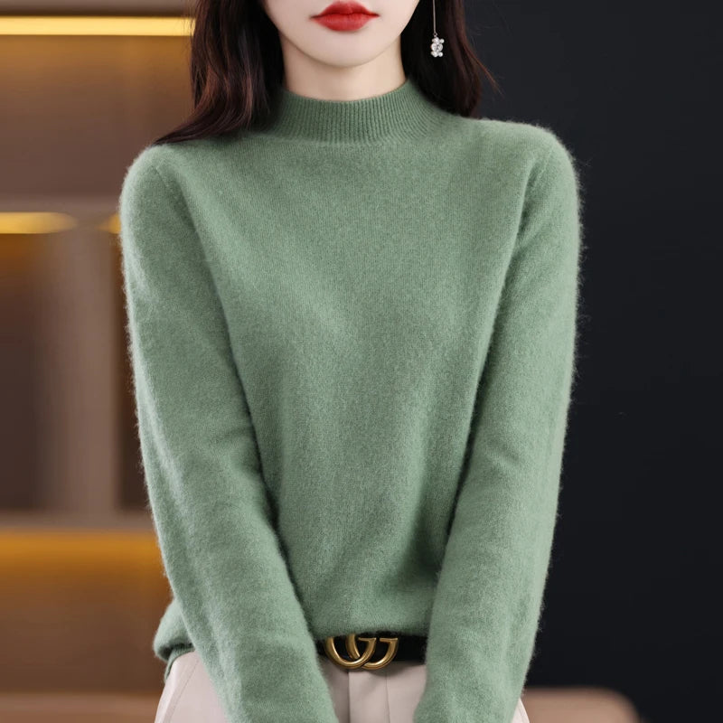 Cashmere Sweater Female 100% Merino Wool Winter Women Knitted Femme Pullover Top Winter Warm Women's 2024 New