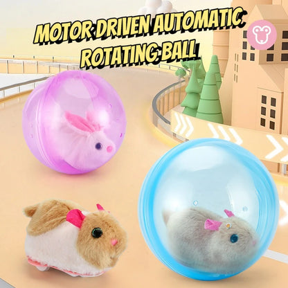 New Popular Electric Rabbit Hamster Rolling Ball Playing Cat Electronic Plush Dog Cat Machine Pet Toys