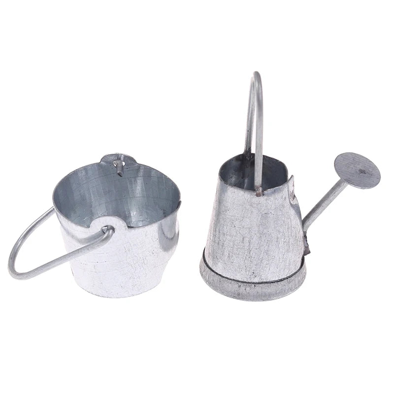 Farm Metal Milk Can Kettle Pot New 1:12 Doll House Miniature Accessories