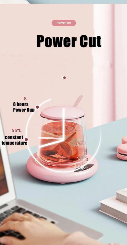 Xiaomi Thermostatic Heating Coaster 3 Speed Adjustment USB Heating Cup Coasters 55 Degrees Constantly Temperature Heat Household