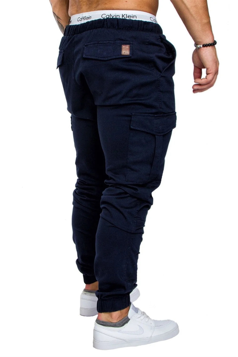 New Tooling Multi Pocket Trousers Men's Cargo Pants Woven Fabric Casual Safari Style Joggers Men