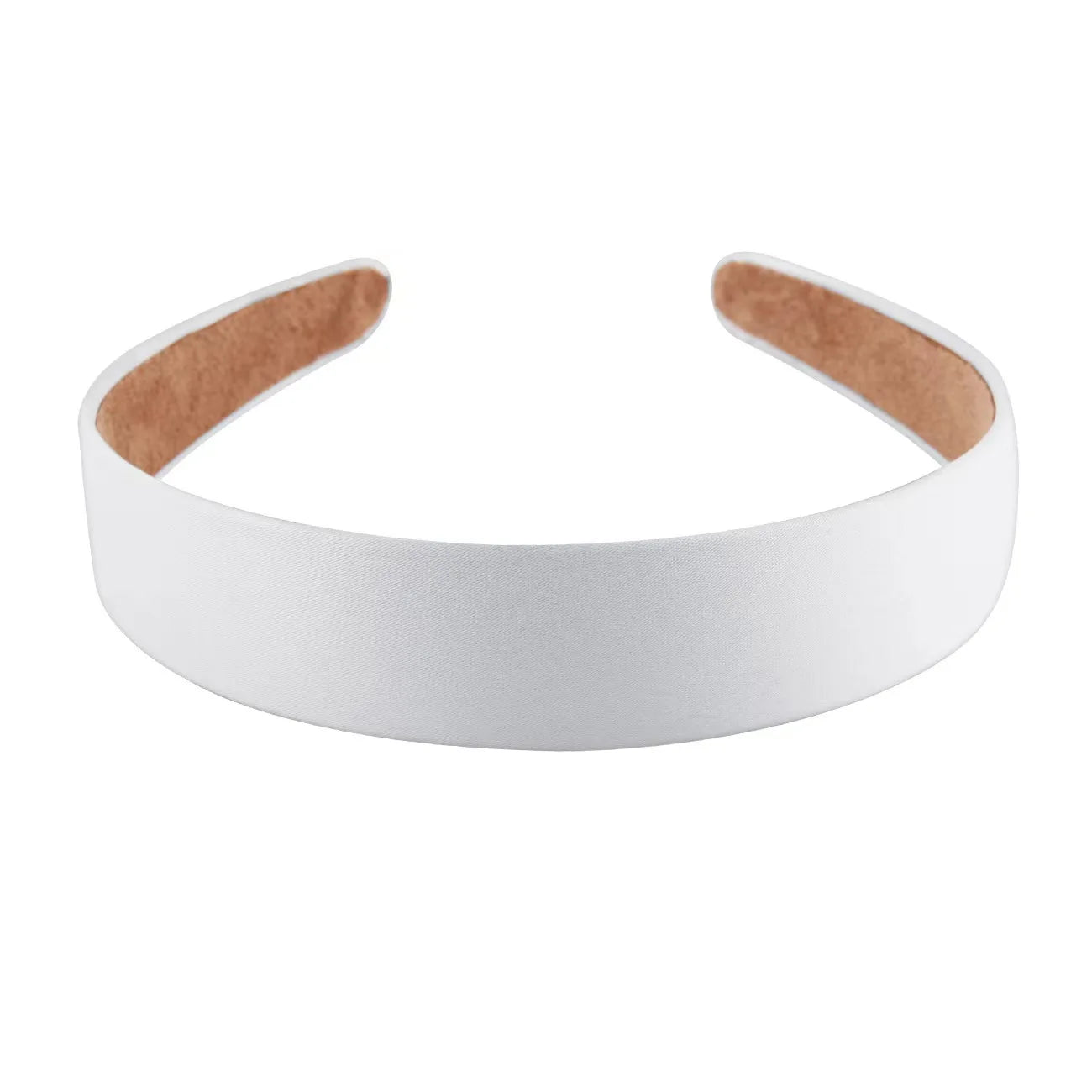 1/2 stücke Plain 3CM Breite Satin Stirnband Mädchen Stoff Überzogene Harz Haarbänder Kunststoff Haar Hoop Kinder Elastische Bänder Haar Zubehör