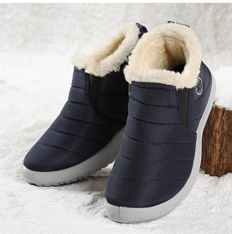 Warm Snow Men's Boots Soft Sneakers Winter Men's Fashion Men Shoes Unisex Ankle Boots Waterproof Men's Work Shoes Footwear