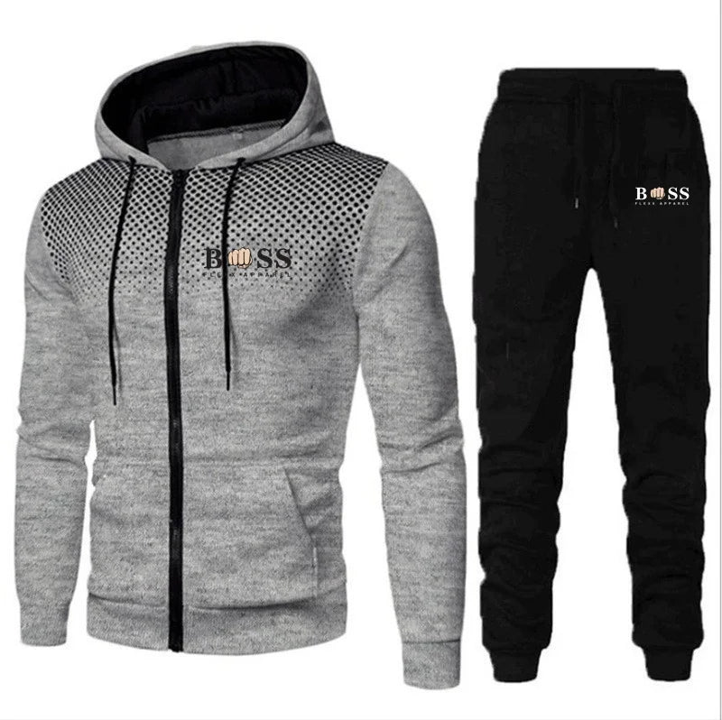 New Fashion Tracksuit For Men Hoodie Fitness Gym Clothing Men Running Set Sportswear Jogger Men'S Tracksuit Winter Suit Sports