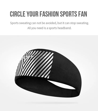 Absorbent Cycling Sport Sweat Headband Sweatband for Men and Women Yoga Hair Head Sweat Bands Sport Safety Sweatband Gym Outdoor