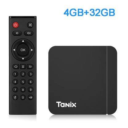 Original Tanix W2 Android 11 TV Box Amlogic S905W2 2G/16G AV1 BT TVBOX 2,4G &amp; 5G Dual Wifi 4K HD Set-Top-Box 4G/64G Media Player