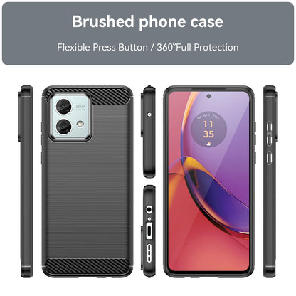 For Motorola Moto G84 5G Case For Moto G84 Cover 6.5 Inch Carbon Fiber Shockproof Silicone Bumper For Motorola Moto G84