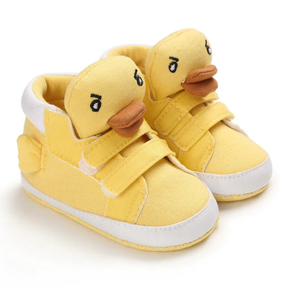 Classic Baby Shoe Boy Girl Baby Cute Animal Face Casual Flat Sneaker First Baby Ankle Boot Cotton Non-slip Warm Walking Shoes