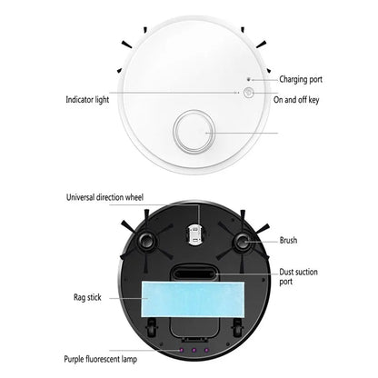 2024 3-in-1 Wet And Dry Wireless Sweeping Mopping Ultra-thin Cleaning Machine Automatic Robot Vacuum Cleaner Smart Smart Home