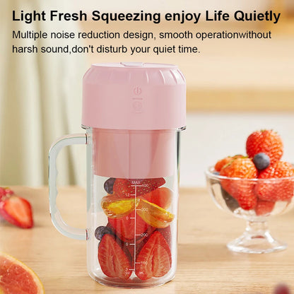 Portable Blender Bottle Electric 10 Blades Multifunction Juice Blender Fresh Juice Smoothie Blender Ice CrushCup Food Processor