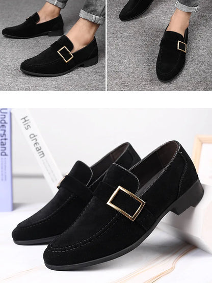 Mens Dress Shoes Designer Formal Loafers Men's Leather Shoes Suede Men Wedding Man Designer Work Social Business Loafers