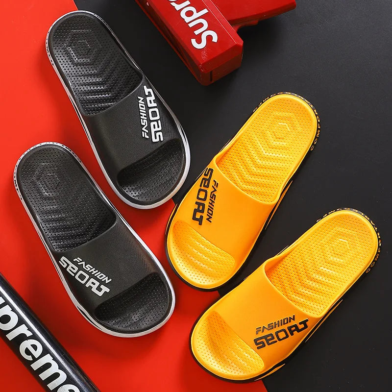 Men's Slippers Can Be Worn Externally In Summer Non-Skid Bathroom Sandals Trendy Bathroom Home Indoor Flip-flops For Men