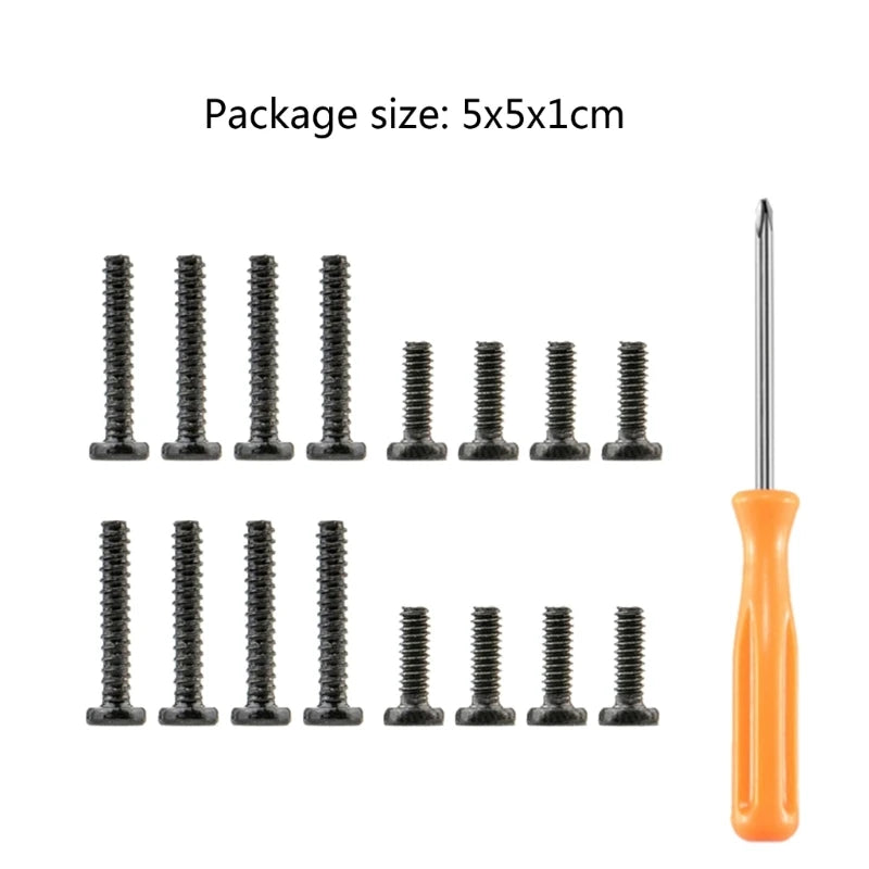 Back  Screws Set Kit Replacement Fix Screws for Steam Deck Gamepad Accessories Game Console Rear Cover  Screws