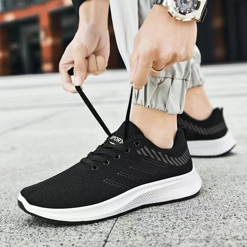 2025 Men's shoes, casual shoes, fashionable sports shoes, breathable running shoes, outdoor walking training tennis shoes ﻿