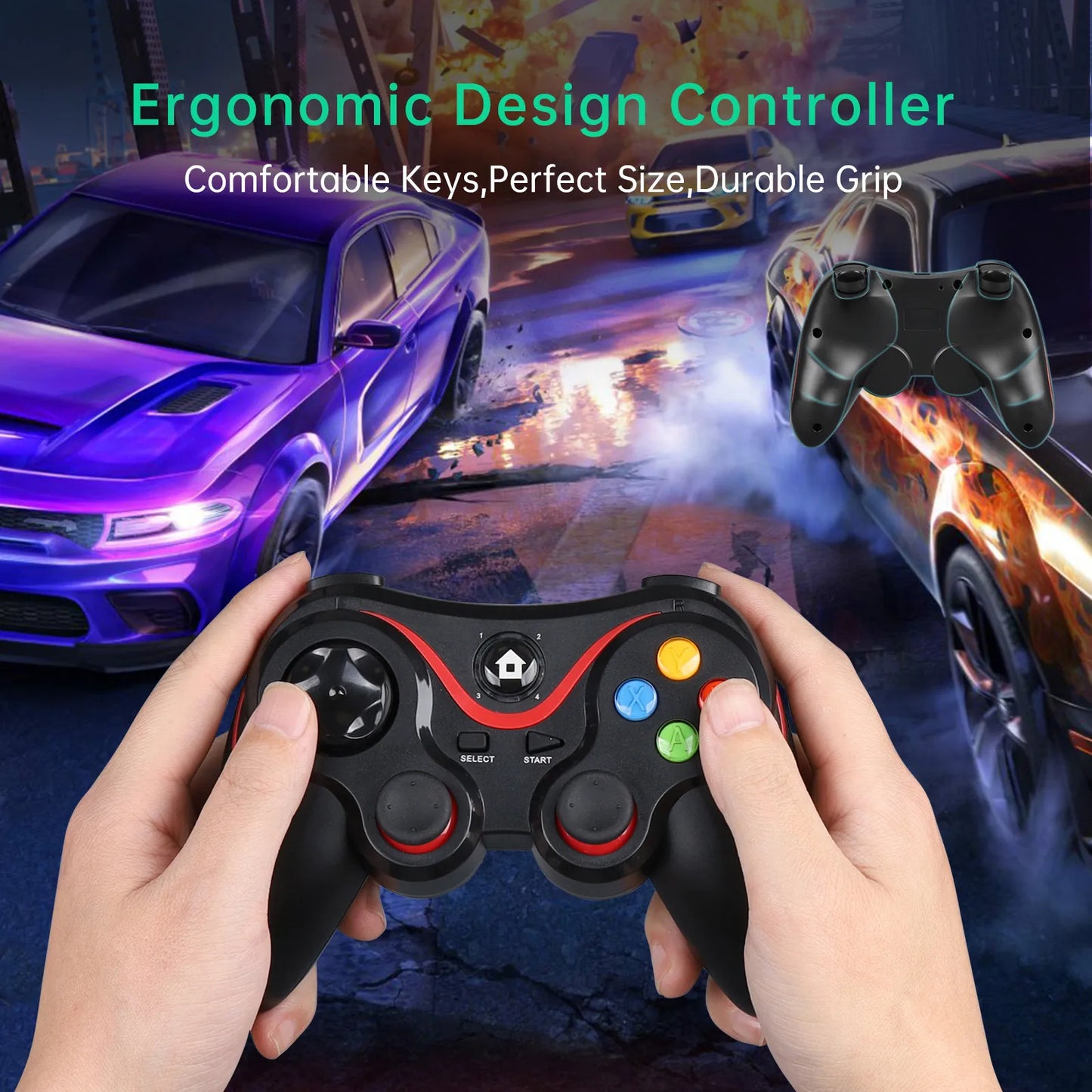 Wireless Bluetooth-Compatible Game Controller For Android Gamepad Controle PC Joystick For PS3/PS4/Switch Console Accessories