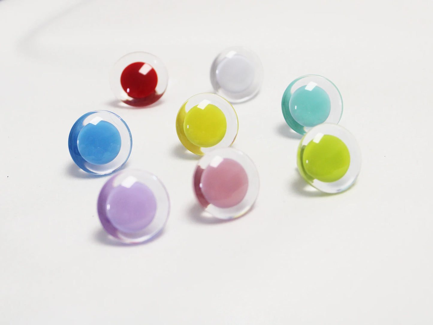 10pair  25mm 30mm new design blue pink red white yellow light green Emerald PUPIL 3D clear safety toy eyes with  hard washer