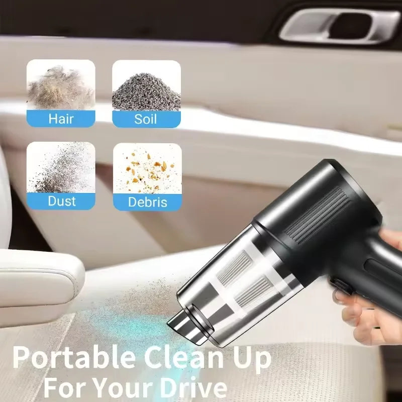 Xiaomi Portable Wireless Car Vacuum Cleaner Multifunctional Mini High-power Suction and Blowing Integrated Cleaning Appliance ﻿