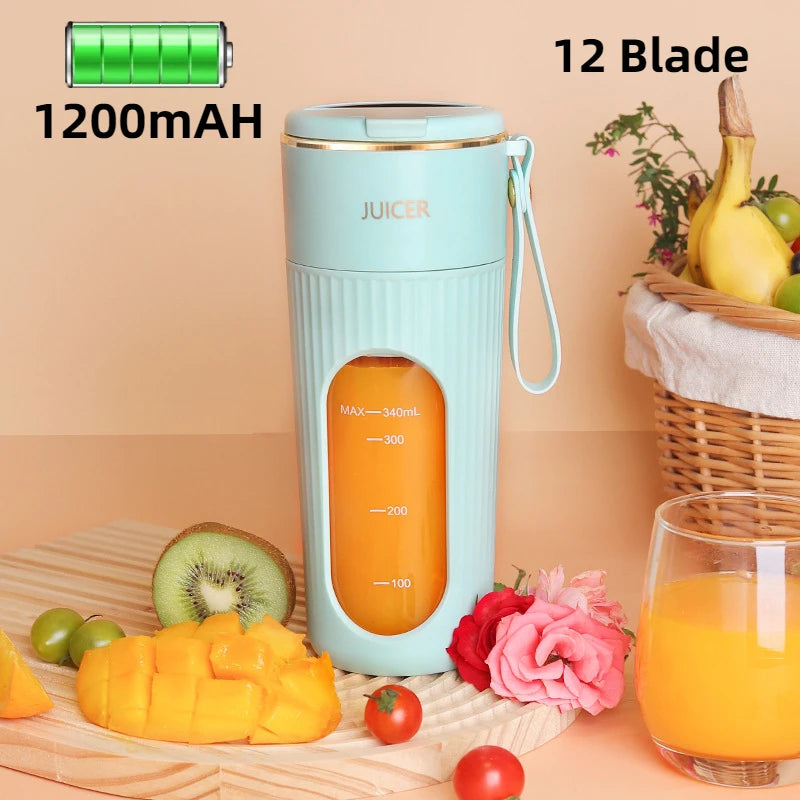 Juicer Cup Wireless Charging Small Portable High Quality Macaron Color Juice Cup Multi-functional Home  Automatic Fruit Blender