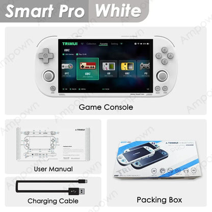 Trimui Smart Pro Handheld Game Console 4.96''IPS Screen Linux System Joystick RGB Lighting Smartpro Retro Video Game Player Gift