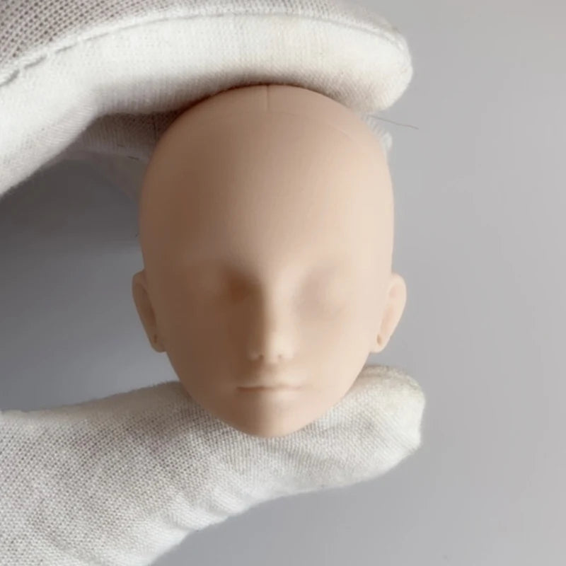 1/6 Ball Joint Doll Acceesories Head for 30cm BJD Doll White Skin No Eyes Baby Doll DIY Toys for Girls Make Up Toys