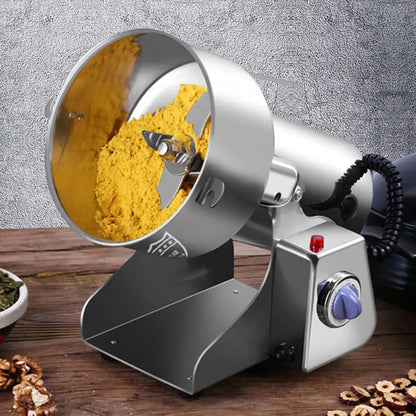 2000G Electric Grain Mill Grinder, Stainless Steel Pulverizer Powder Machine, for Dry Herbs Grains Spices Cereals Coffee Corn