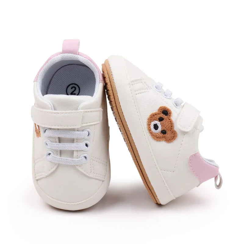 New Baby Shoes Boys Girls Classic Fashion Sports Casual Sneakers Newborn First Walker Toddler Soft Sole Non-Slip Walking Shoes