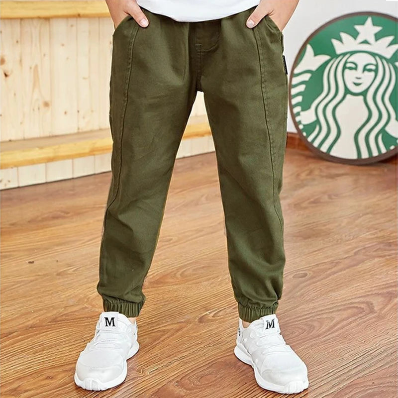 Spring Autumn Cotton Boys Pants Children Trousers Casual Kids Sports Pants 3 4 5 6 7 8 9 10 11 12 13 Years Teenager Boys Clothes