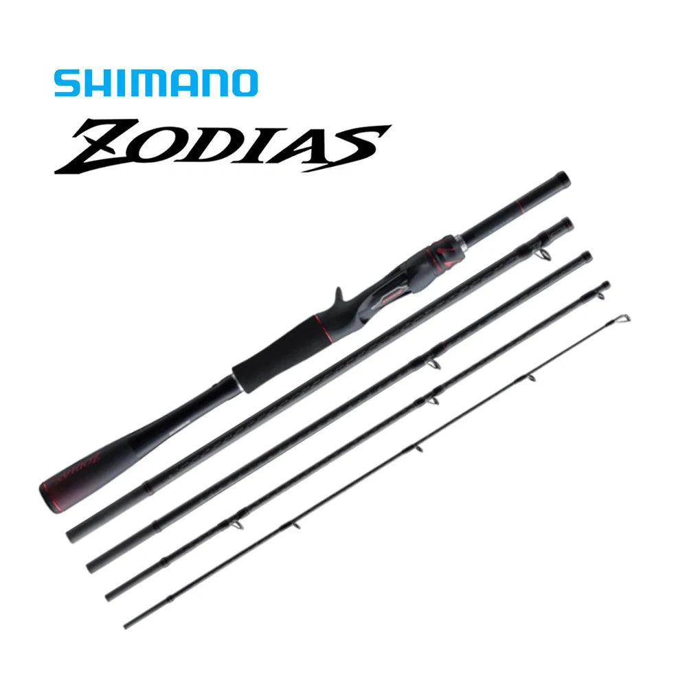 SHIMANO Original ZODIAS PACK TRAVEL Fishing Rod 4/5 SECTIONS L/ML/M/MH Action Carbon Fiber Bass Fishing Spinning Baitcasting Rod