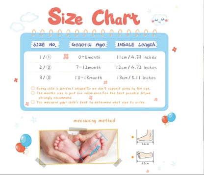 HAIZHIW 0-18Months Sweet Newborns Fashion Solid Color Casual Shoes Princess Shoes Soft-soled Sneakers 0-18 M Walking Shoes