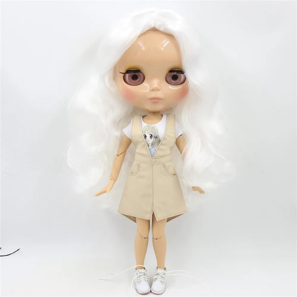 ICY DBS Blyth doll 1/6 bjd tan skin joint body shiny face 30cm toy girls gift